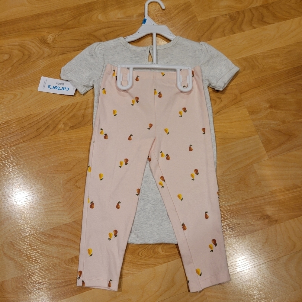 Carter's Baby Sweet As Can Be Outfit Bodysuit Pants Size 24 Months New - Picture 5 of 6